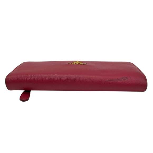 PRADA Prada Long Wallet, Saffiano Leather, Flap, Pink, Two-Tone, Gold Hardwar... - Picture 6 of 16